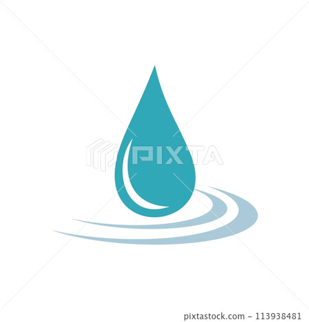 Drop Water Decorative Logo Template Illustration Design. Vector EPS 10. Drop Water Decorative Logo Template Illustration Design. Vector EPS 10. 113938481