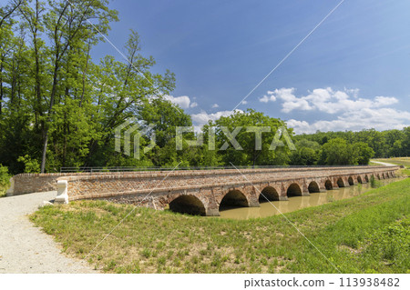 Portz Insel bridge near Mikulov, Southern Moravia, Czech Republic Portz Insel bridge near Mikulov, Southern Moravia, Czech Republic 113938482