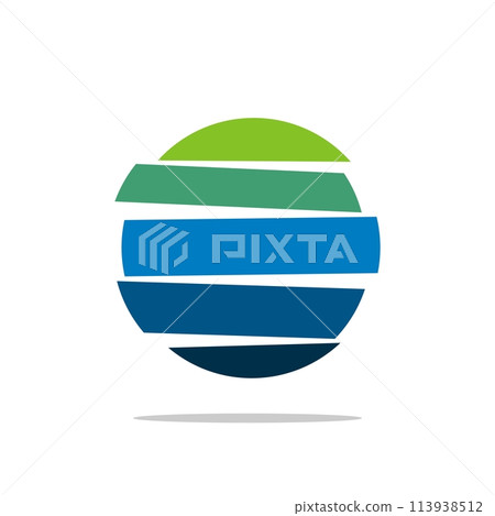Abstract Planet Sphere Logo Template Illustration Design. Vector EPS 10. 113938512