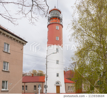 Baltic lighthouse. Baltiysk. Kaliningrad region.  113938684
