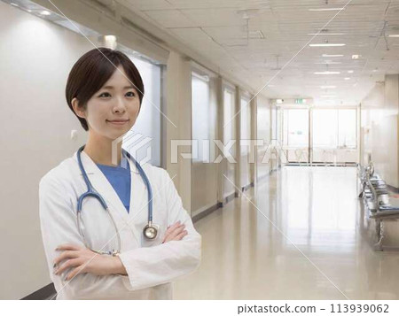 有聽診器的女性醫生 有聽診器的女性醫生 113939062