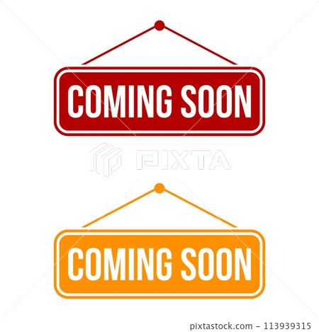 Coming Soon Signage Vector Template Illustration Design. Vector EPS 10. 113939315