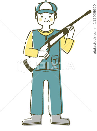 Middle-aged male hunter Middle-aged male hunter Middle-aged male hunter Middle-aged male hunter 113939690