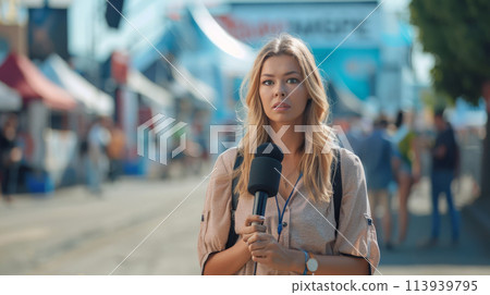 Field Reporter Live on Election Day in the City Field Reporter Live on Election Day in the City 113939795