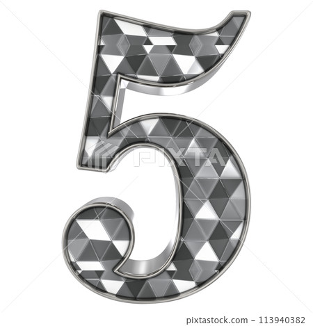 Number And Font 3D Render Number And Font 3D Render 113940382