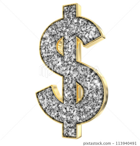 Number And Font 3D Render 113940491