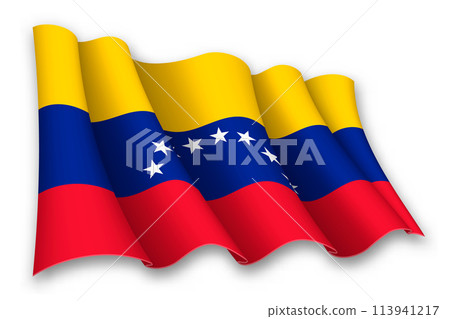Realistic waving flag of Venezuela 113941217