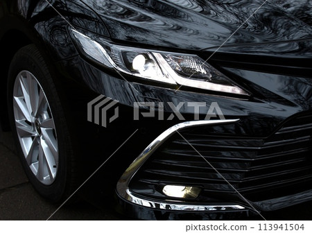 Sport car lights background, car elements close view Sport car lights background, car elements close view 113941504