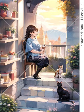 一個女人住在一個有貓的房間裡 一個女人住在一個有貓的房間裡 113942108