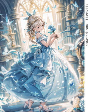 穿白裙子的女孩(雪之女王) 穿白裙子的女孩(雪之女王) 113942117