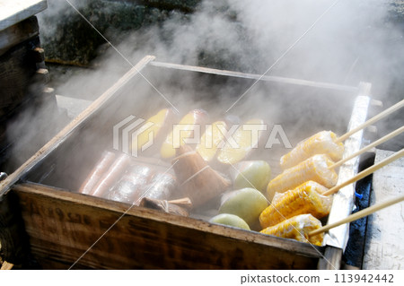 霧島溫泉蒸蔬菜和餃子 113942442