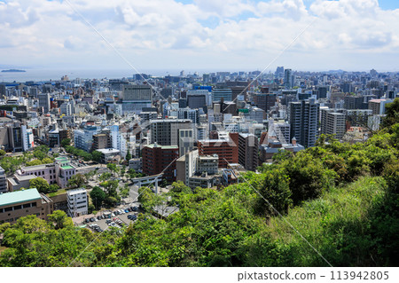 Kagoshima City View from Shiroyama Park Observation Deck Kagoshima City View from Shiroyama Park Observation Deck 113942805