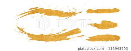 golden brush strokes golden brush strokes 113943303