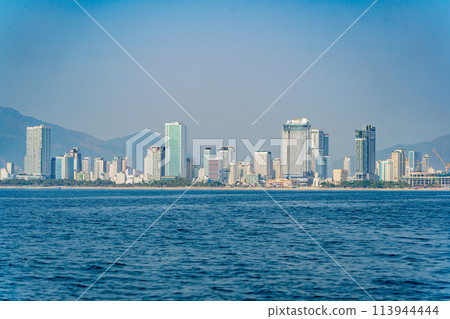 The city is from a distance from the sea. 113944444