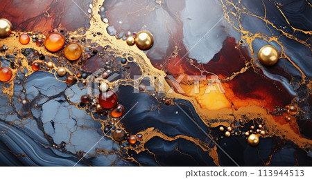 marble texture stone paint wallpaper background, ai 113944513