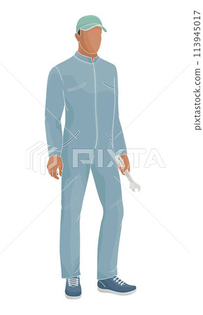 hotel staff African American male, service, maintenance 113945017