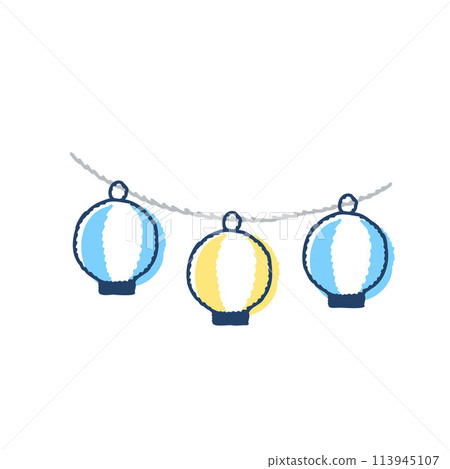 節日燈籠排成一排 113945107