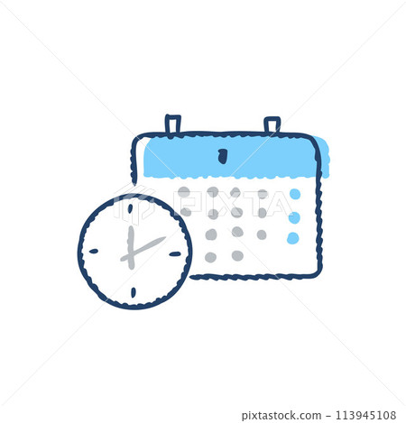 Calendar and clock Calendar and clock 113945108