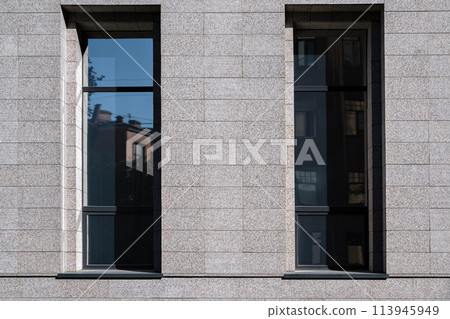 Rectangular windows on gray. 113945949