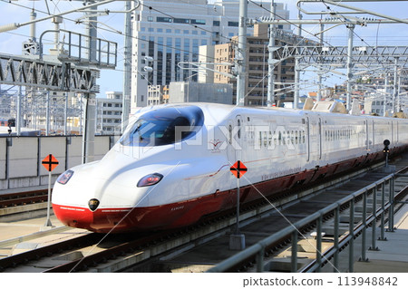 Nishi-Kyushu Shinkansen/N700S Kamome departing Nagasaki Station (Nagasaki City, Nagasaki Prefecture, Japan) Nishi-Kyushu Shinkansen/N700S Kamome departing Nagasaki Station (Nagasaki City, Nagasaki Prefecture, Japan) 113948842