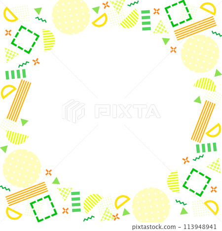 Geometric circle frame Geometric circle frame 113948941