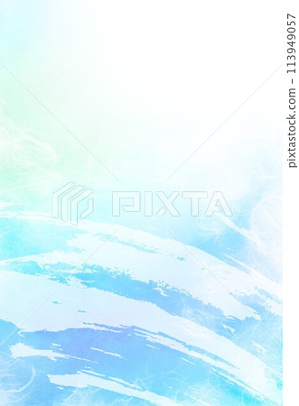 Unryu paper blue 33 and paint pattern 113949057