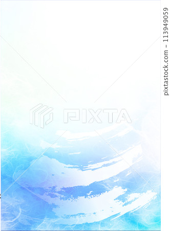 Unryu paper blue 33 and paint pattern 113949059