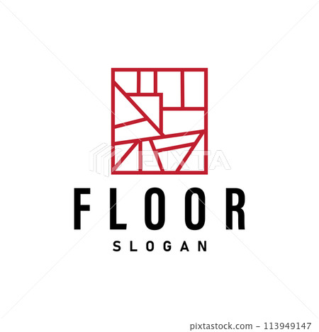 Floor Design Logo, Home Decoration Ceramic Tile Vector Illustration Floor Design Logo, Home Decoration Ceramic Tile Vector Illustration 113949147