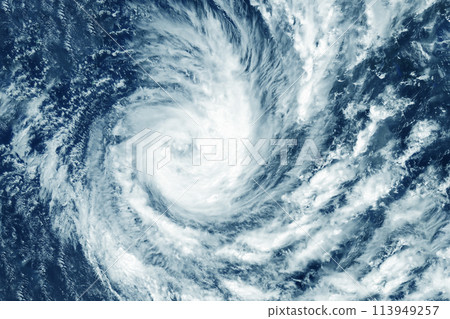 Hurricane, tornado view from space. Elements of this image furnished by NASA 113949257