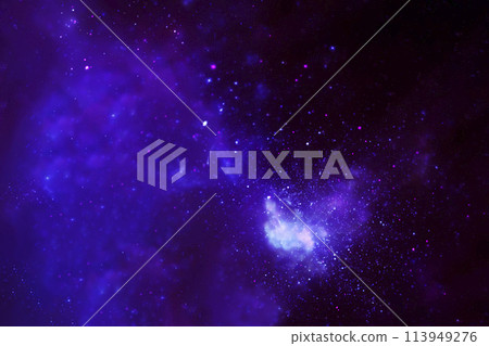 Beautiful galaxy with stars. Elements of this image furnished by NASA 113949276