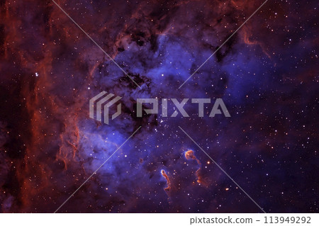 Beautiful space background. Elements of this image furnished by NASA 113949292