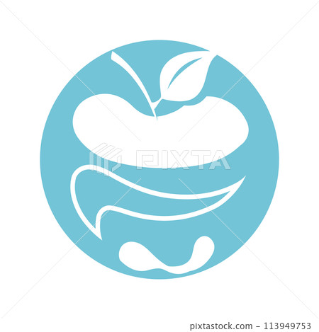 simple apple vector image simple apple vector image 113949753