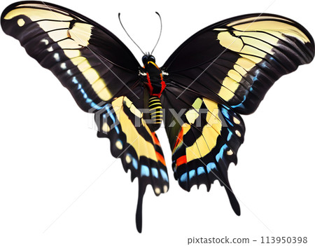 Colorful and elegant butterfly image. 113950398