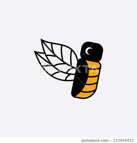 bee logo vector illustration design icon logo bee logo vector illustration design icon logo 113950412