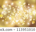 Glitter ball bokeh background gold 113951010
