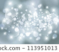 Sparkling ball bokeh background silver 113951013
