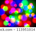 Colorful illumination bokeh black 113951014