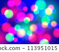 Colorful illumination bokeh blue 113951015