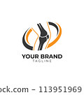 Orthopedic or joint bone care logo design template 113951969