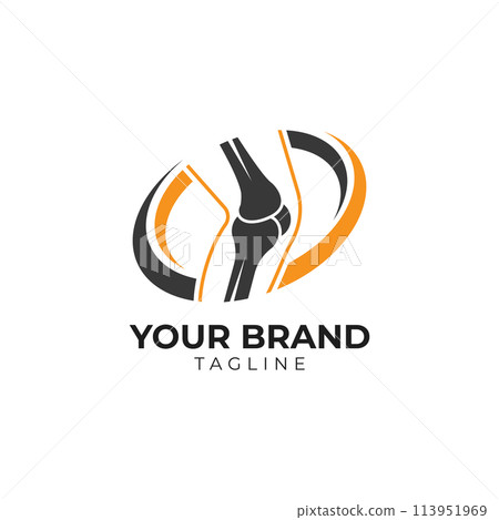 Orthopedic or joint bone care logo design template 113951969