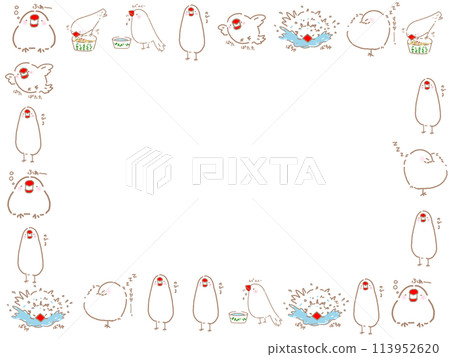 A daily activity frame for a white-capped sparrow 113952620