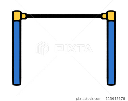 簡單的單槓插畫素材 113952676