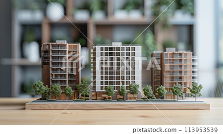 公寓大樓模型“AI 生成圖像” 公寓大樓模型“AI 生成圖像” 113953539