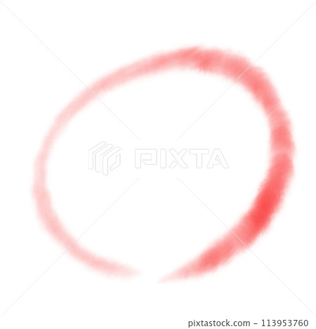 簡單的手繪線紅色圓圈 113953760