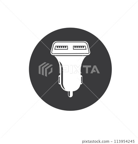 usb car charger icon vector element design template usb car charger icon vector element design template 113954245