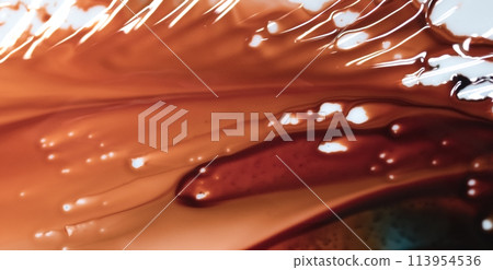 liquid paints in slow blending flow. Beautiful abstraction of liquid paints. liquid paints in slow blending flow. Beautiful abstraction of liquid paints. 113954536