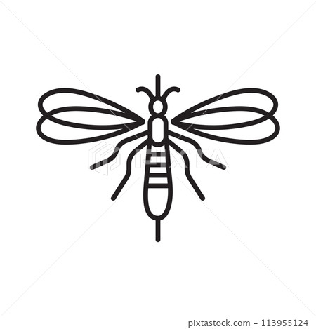 Mosquito icon design template isolated 113955124