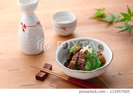 Uzaku (cucumber and eel vinegared food) 113957085