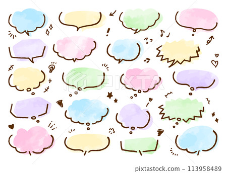 Bubbly watercolor Bubbly watercolor 113958489