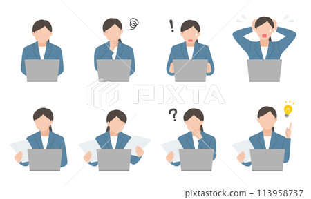 Desk work suit women's set Desk work suit women's set 113958737